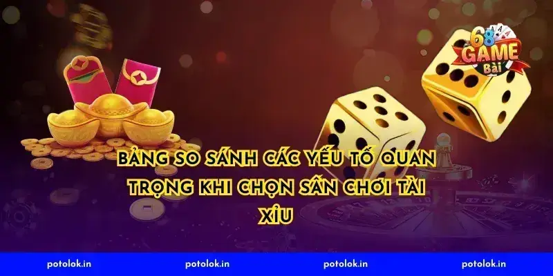 Bảng So Sánh Các Yếu Tố Quan Trọng Khi Chọn Sân Chơi Tài Xỉu